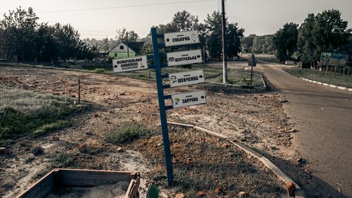 Starting in March Russian troops began to actively advance in the Khotin and Yunakivka communities bordering the Kursk Oblast