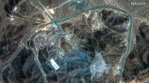 Maxar Satellite Imagery shows damage at the Fordow underground complex in Iran following US strikes