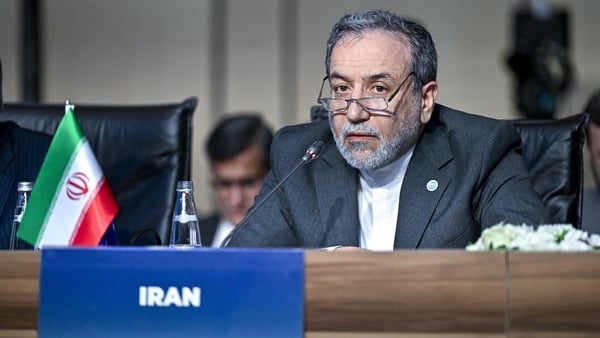 ISTANBUL, TURKIYE - JUNE 21: Iranian Foreign Minister Abbas Araghchi makes a speech as he attends the 51st Meeting of the Council of Foreign Ministers of the Organization of Islamic Cooperation (OIC), which is convened under the theme, 'The OIC in a Trans