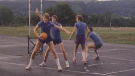 Canadian basketball team trains in Dungarvan, Co. Waterford (1975)