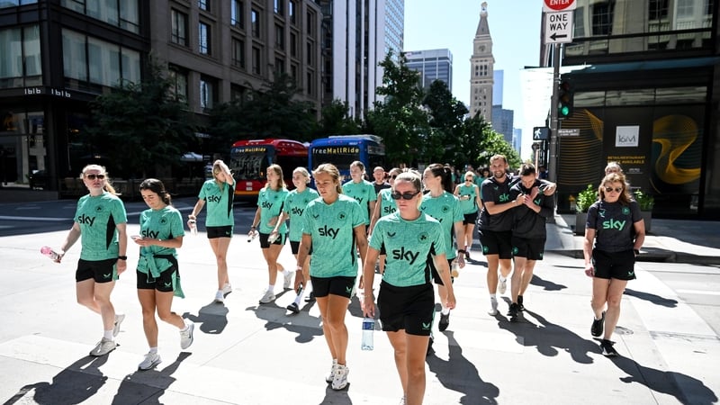 The Irish squad took a stroll around Denver, Colorado on Sunday ahead of the first friendly match at 2am Irish time on Friday