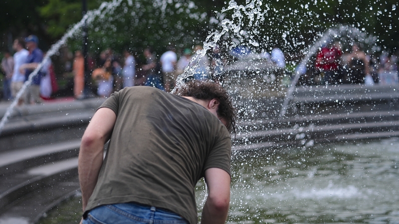 Temperatures are expected to peak in New York City today