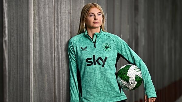 20 June 2025; Hayley Nolan poses for a portrait during a Republic of Ireland women's media day at FAI Headquarters in Abbotstown, Dublin. Photo by Sam Barnes/Sportsfile