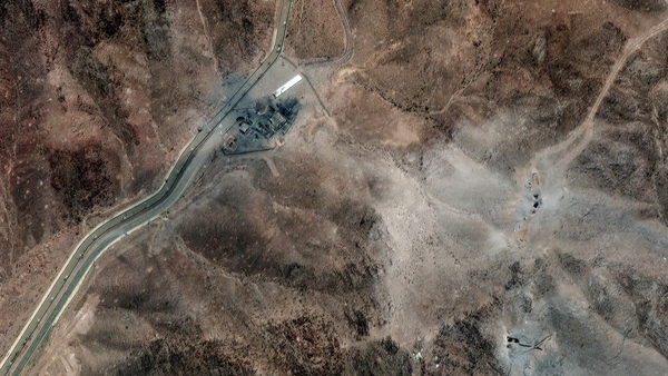 Satellite imagery reveals several craters at the northeastern perimeter of the Fordow complex
