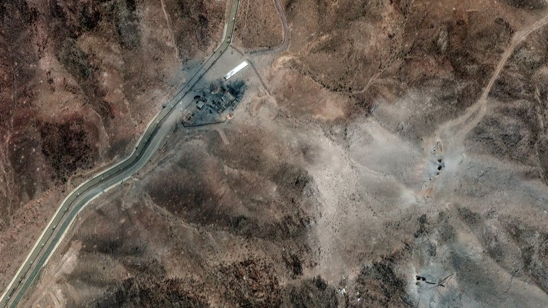 Satellite imagery reveals several craters at the northeastern perimeter of the Fordow complex