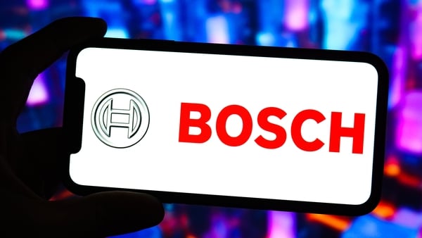CHINA - 2025/06/22: In this photo illustration, the logo of Robert Bosch GmbH is displayed on the screen of a smartphone. (Photo Illustration by Sheldon Cooper/SOPA Images/LightRocket via Getty Images)