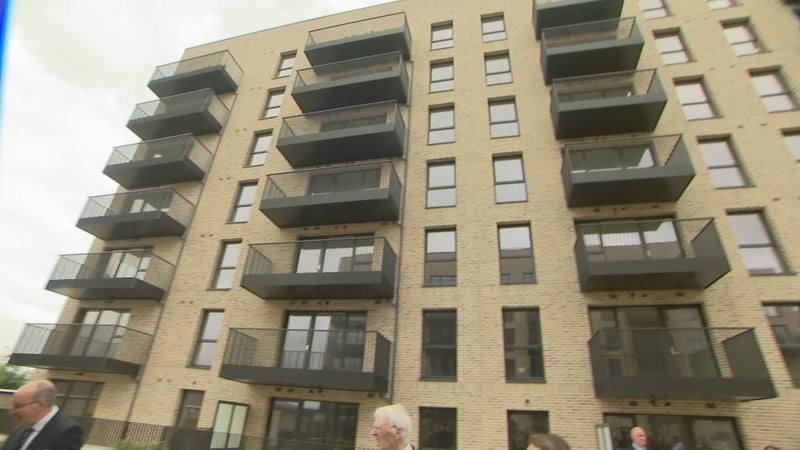 Simon Harris was speaking at the launch of 133 new cost rental homes in Tallaght in Dublin