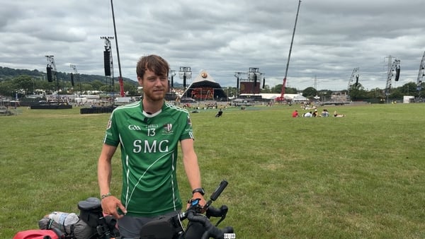 Ollie White's epic cycle lands him at Glastonbury