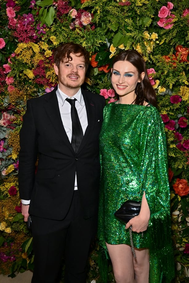 LONDON, ENGLAND - FEBRUARY 18: Richard Jones and Sophie Ellis-Bextor attend the British Vogue And Tiffany & Co. Celebrate Fashion And Film Party 2024 at Annabel's on February 18, 2024 in London, England. (Photo by Jed Cullen/Dave Benett/Getty Images)