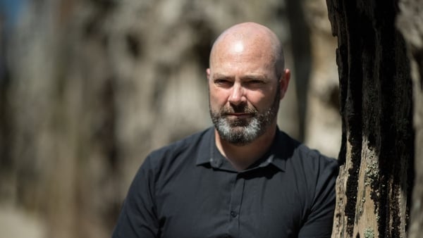 Irish writer Donal Ryan, author of the novel "The Spinning Heart", poses for a photograph during the 33rd edition of the "Etonnants Voyageurs" literature festival in Saint-Malo, western France in 2023