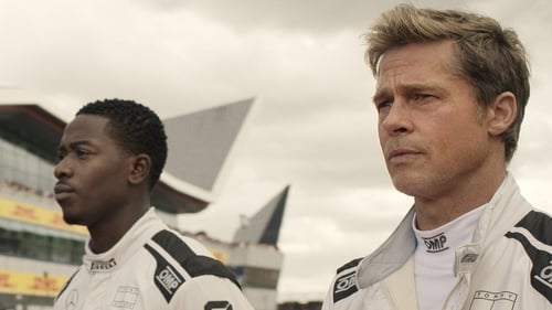 Damson Idris and Brad Pitt