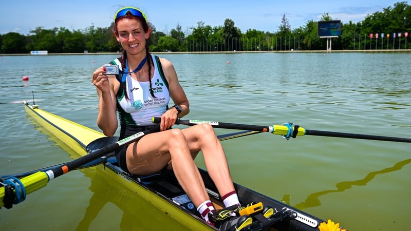 Fiona Murtagh with her European silver medal earlier this month