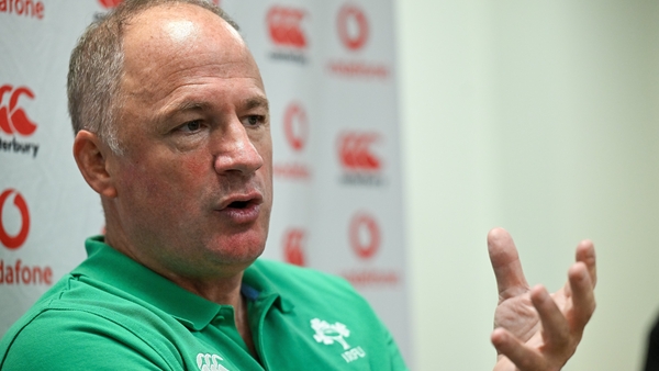 24 June 2025; IRFU performance director David Humphreys during an Ireland rugby media conference at the IRFU High Performance Centre at the Sport Ireland Campus in Dublin. Photo by Brendan Moran/Sportsfile