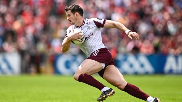 22 June 2025; Shane Walsh of Galway during the GAA Football All-Ireland Senior Championship preliminary quarter-final match between Down and Galway at Páirc Esler in Newry, Down. Photo by Ben McShane/Sportsfile