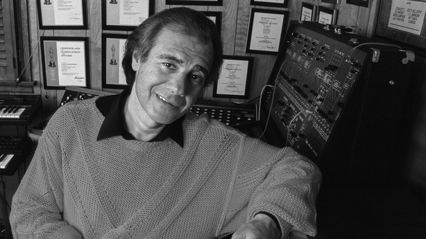 Portrait of Argentine Composer Lalo Schifrin as he poses at home studio, circa January 1, 1989 in Los Angeles, California, (Photo by Bob Riha, Jr./Getty Images)