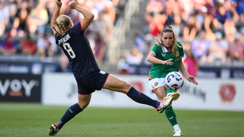 Chloe Mustaki in action against Avery Patterson of United States