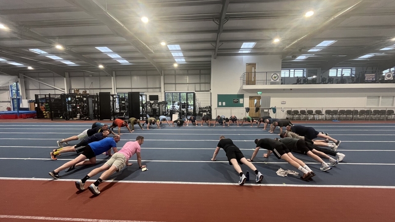 The group gets together on Friday mornings to exercise and chat