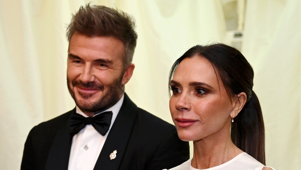 TETBURY, ENGLAND - FEBRUARY 07: David Beckham and Victoria Beckham during a dinner at Highgrove House on February 07, 2025 in Tetbury, England. In preparation for their upcoming State Visits to the Holy See and the Republic of Italy in early April 2025, T