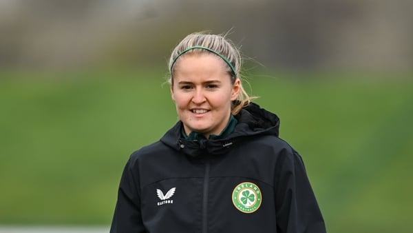 Erin McLaughlin during a Republic of Ireland Women's training session at the FAI National Training Centre in Abbotstown, Dublin.