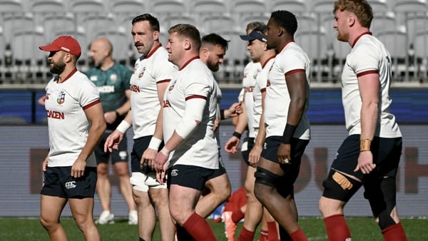 The Lions squad went through their captain's run at Optus Stadium in Perth this morning