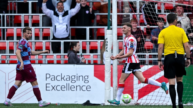 Ronan Boyce fired home Derry City's second goal