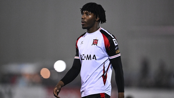 Gbemi Arubi scored the only goal at Oriel Park