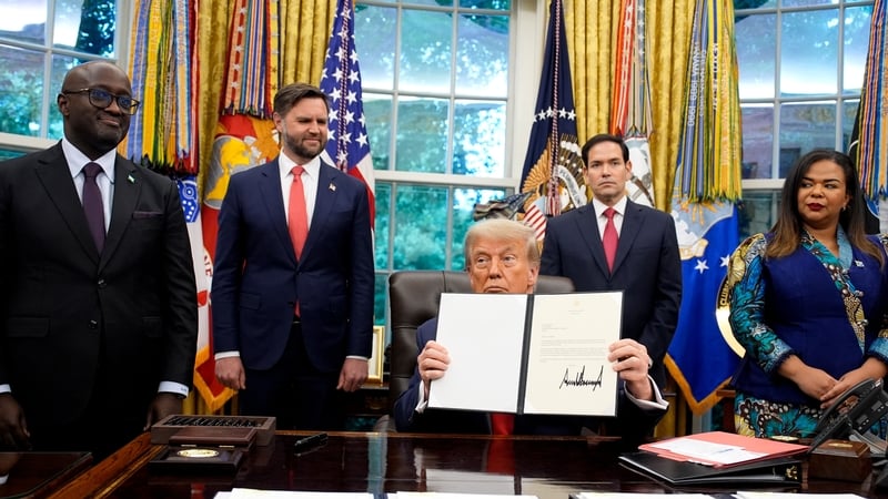 Rwanda and the Democratic Republic of Congo signed the peace agreement in Washington