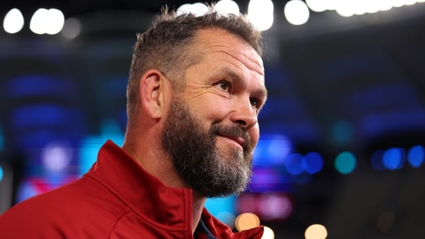 PERTH, AUSTRALIA - JUNE 28: Andy Farrell, head coach of the Lions is interviewed following the tour match between the Western Force and British & Irish Lions at Optus Stadium on June 28, 2025 in Perth, Australia. (Photo by Paul Kane/Getty Images)