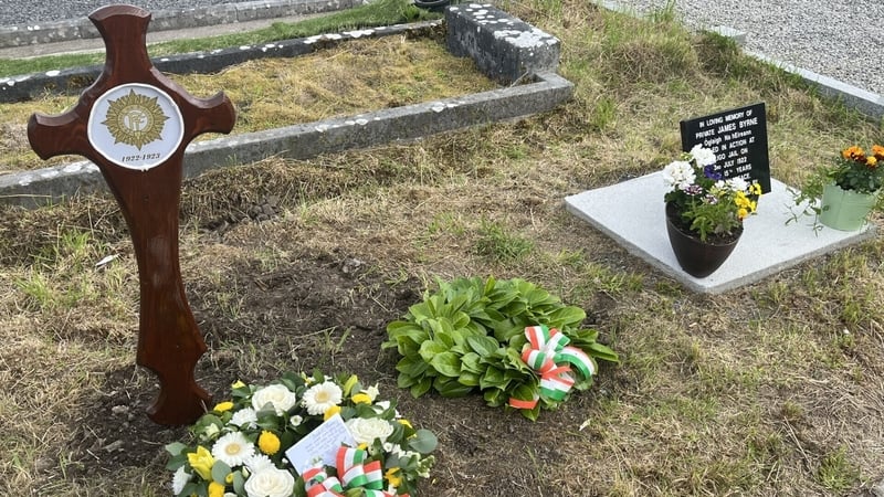 The wooden cross was made by member's of the Sligo Men's Shed Group