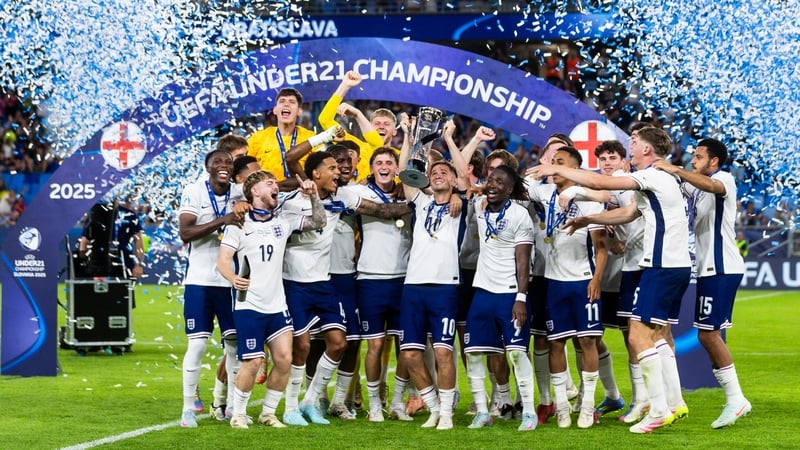 Celebration time for the England squad