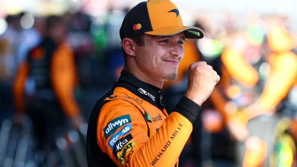Race winner Lando Norris of Great Britain and McLaren celebrates in parc ferme during the F1 Grand Prix of Austria at Red Bull Ring on June 29, 2025 in Spielberg, Austria.