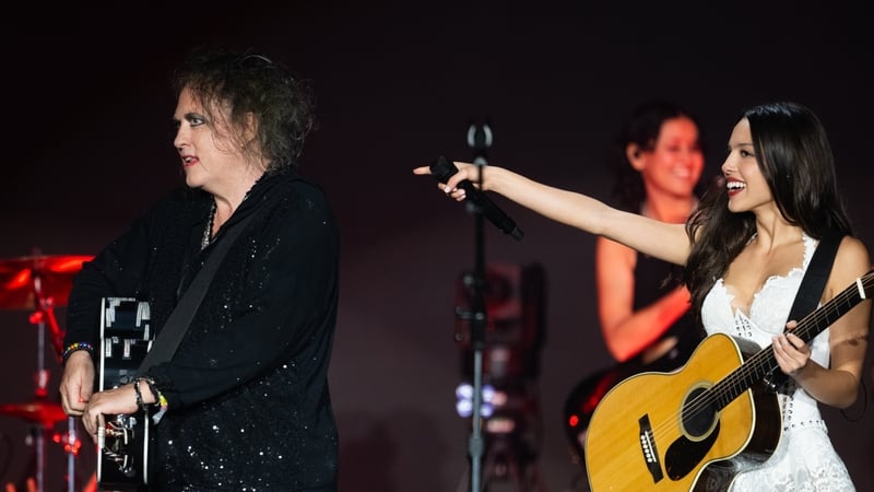 Olivia Rodrigo brought out The Cure frontman Robert Smith during her set on Sunday