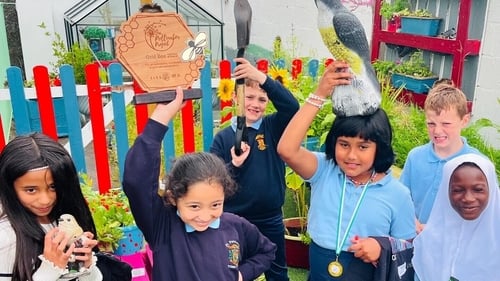 Nearly all of the pupils in the school were involved with the project