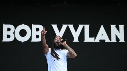 Bob Vylan (Bobby Vylan pictured on stage at the Glastonbury Festival last Saturday) - "Today, a good many people would have you believe a punk band is the number one threat to world peace"