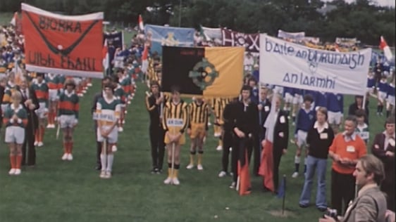 Young hurlers at Féile na nGael in Cork, 1975.