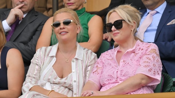 LONDON, UNITED KINGDOM - JULY 01: Ramona Wilson and actress Rebel Wilson watch tennis from the Royal Box during the second day of the 2024 Wimbledon Championships at The All England Lawn Tennis and Croquet Club in Wimbledon on July 1, 2024, in London, England (Photo by Ray Tang/Anadolu via Getty Ima