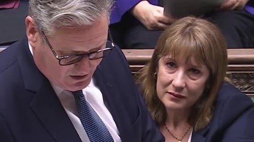 UK Chancellor Rachel Reeves in the House of Commons yesterday