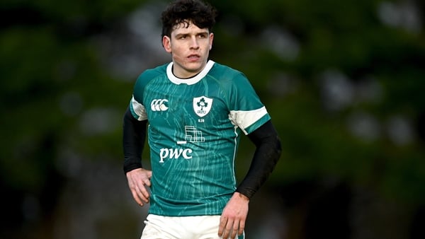 20 December 2024; Will Wootton of Ireland during the U20 international friendly match between Ireland and Italy at Templeville Road in Dublin. Photo by Seb Daly/Sportsfile
