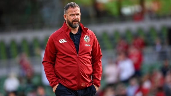 British & Irish Lions head coach Andy Farrell before the Lions 1888 Cup match between the British & Irish Lions and Argentina at the Aviva Stadium in Dublin.
