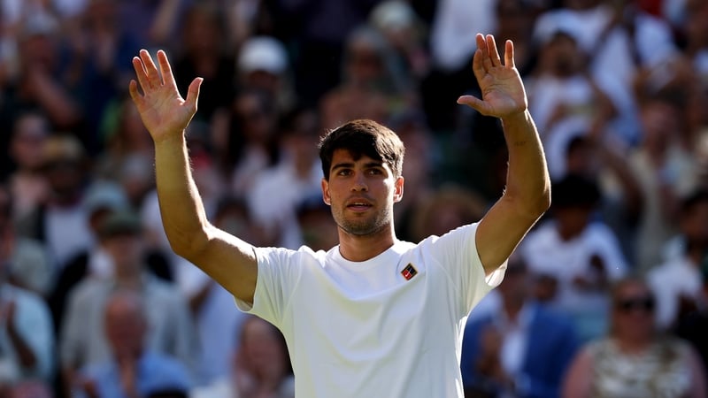 Carlos Alcaraz bid to win a third Wimbledon title in a row remains on track