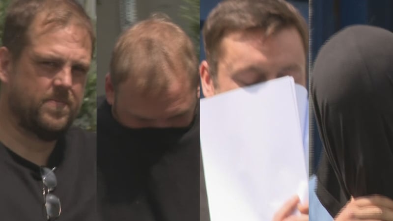 Christopher Hibbett, Ben Sanford, Mark Doherty and Levent Gulay face two charges each