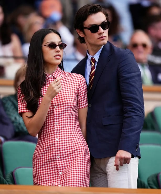 Olivia Rodrigo wore gingham Ralph Lauren (Mike Egerton/PA)
