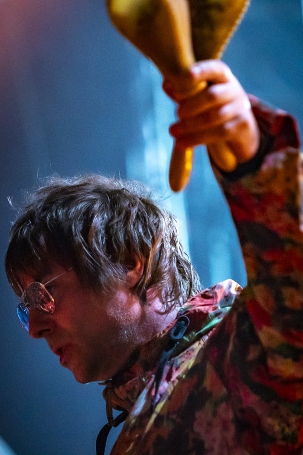 LUCCA, ITALY - JULY 06: Liam Gallagher performs at Lucca Summer Festival on July 06, 2022 in Lucca, Italy. (Photo by Francesco Prandoni/Getty Images)
