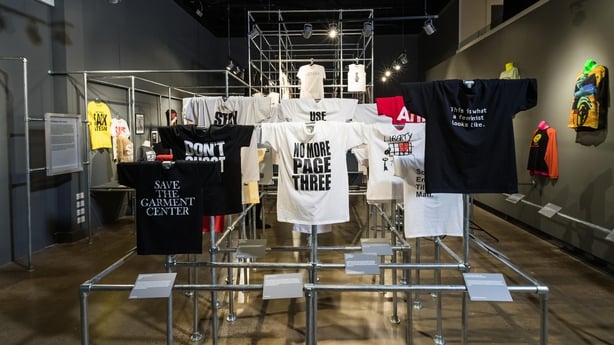 LONDON, ENGLAND - FEBRUARY 8: General views of the show space before the T-Shirt Cult Culture Subversion at The Fashion and Textile Museum on February 8, 2018 in London, England. (Photo by Ian Gavan/Getty Images for The Fashion and Textile Museum)