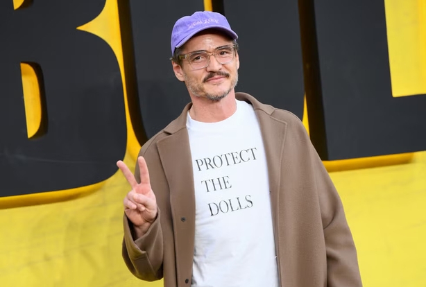 Actor Pedro Pascal wears the 'Protect the Dolls' shirt by Conner Ives.