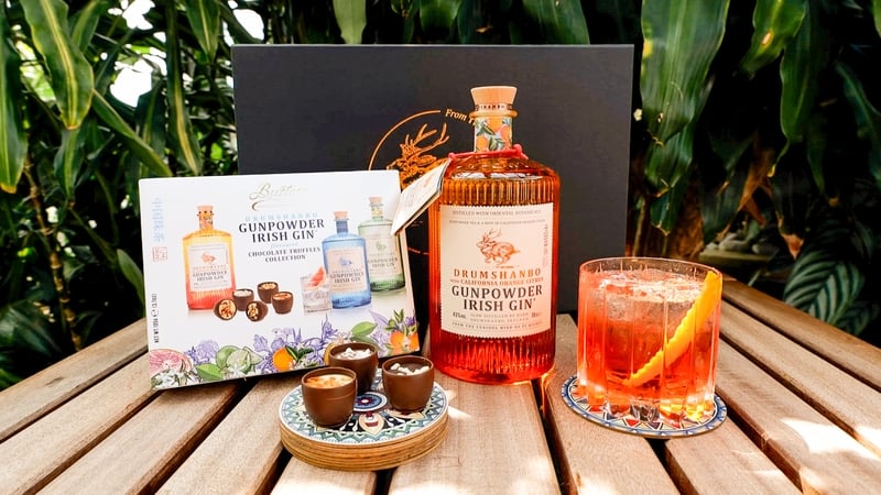 The new Butlers Chocolates gift box of Drumshanbo Gunpowder Irish Gin chocolate truffles has three different flavours