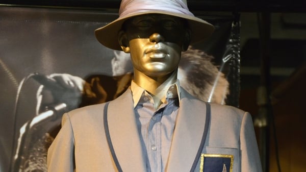 <<enter caption here>> on January 13, 2016 at the Rock and Roll Hall of Fame and Museum in Cleveland, Ohio. Bowie passed away at on Sunday, January 10th at the age on 69 after an 18 month battle with cancer.