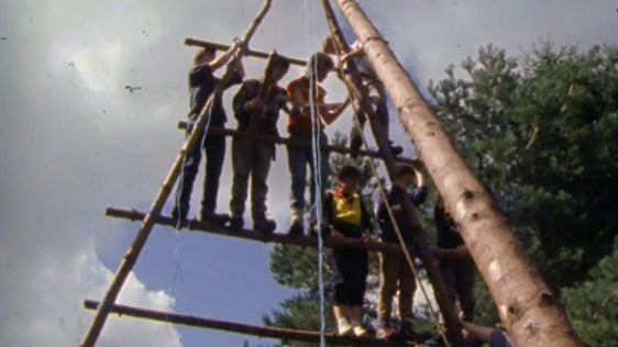 Preparations for 'Portumna '85', the International Scouting Jamboree.