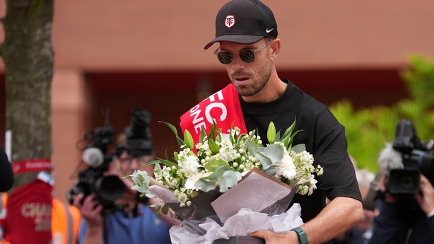 LIVERPOOL, ENGLAND - JULY 04: Former Liverpool FC captain Jordan Henderson lays flowers and pays his respects to Diogo Jota at Anfield on July 04, 2025 in Liverpool, England. The current Liverpool player and Portugal international Diogo Jota, 28, was killed in a car crash yesterday in Zamora, Spain.