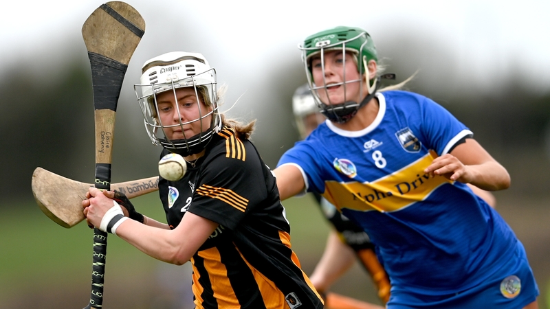 Kilkenny's Clare Doheny is hooked by Tipperary's Casey Hennessy during this year's leagus clash